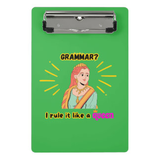 Prancheta Mini Área de Transferência: Rainha Gramática