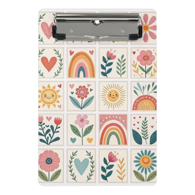 Prancheta Mini Clipboard Pequenas Suprimentos de Escritório  (Frente)