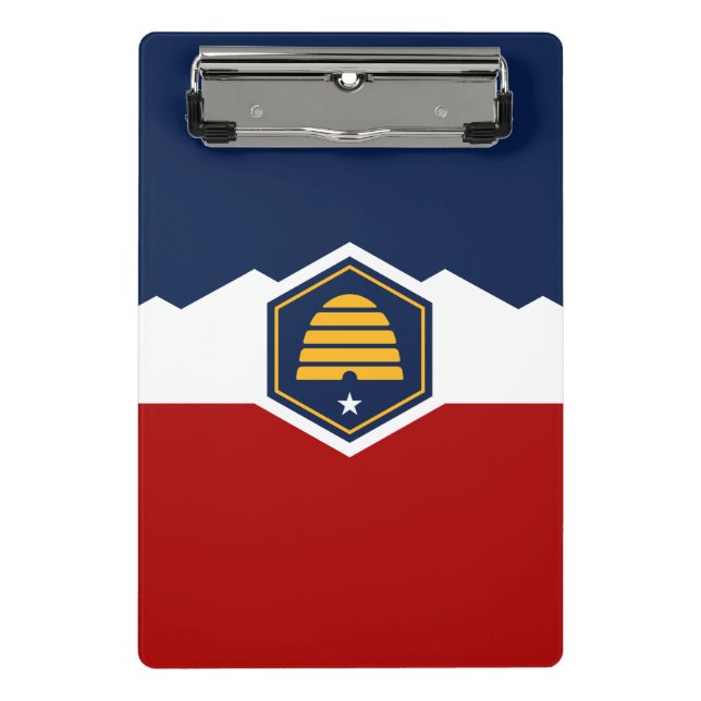 Prancheta Mini clipboard with new flag of Utah, USA (Frente)