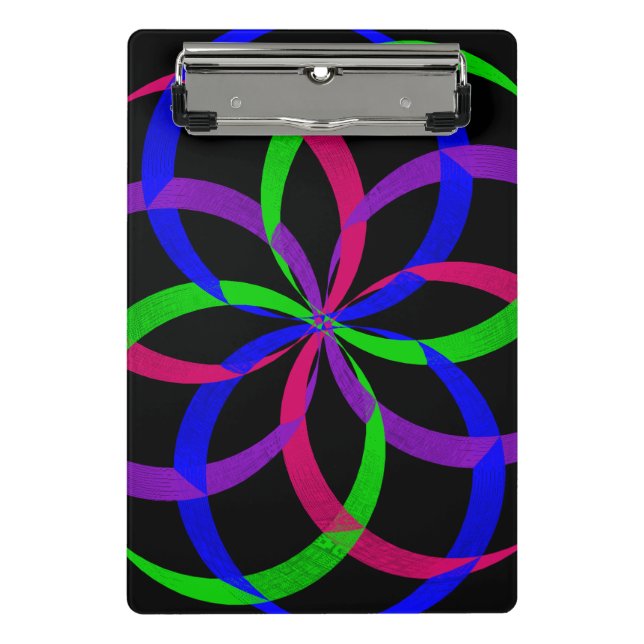 Prancheta Mini Geométrica Figura 8 Multicolor (Frente)