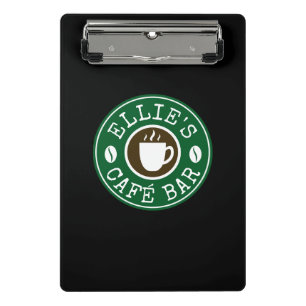 Prancheta mini personalizada para barista de café
