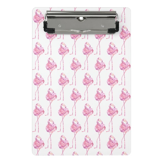 Prancheta Mini Série Flamingo Ternura Design 3 (Frente)