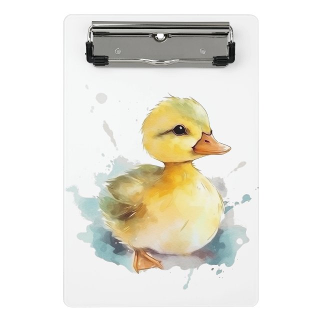Prancheta Miniárea de transferência Mini Aquarela Pato-Bebê (Frente)