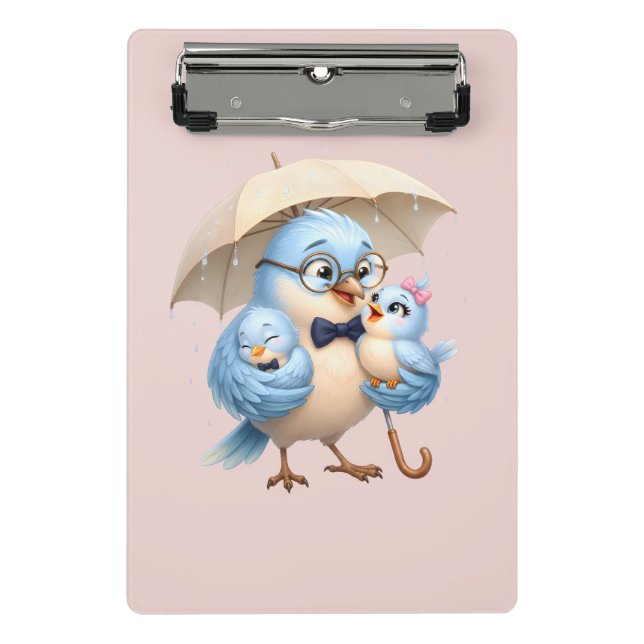 Prancheta Miniatura Father Bird Arte de Pássaro Fo (Frente)