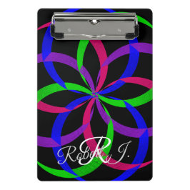 Prancheta Multi Color Figure 8 Geometric Mini Clipboard
