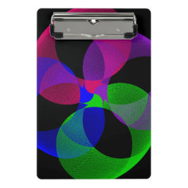 Prancheta Multi Color Fusion Geometric Mini Clipboard