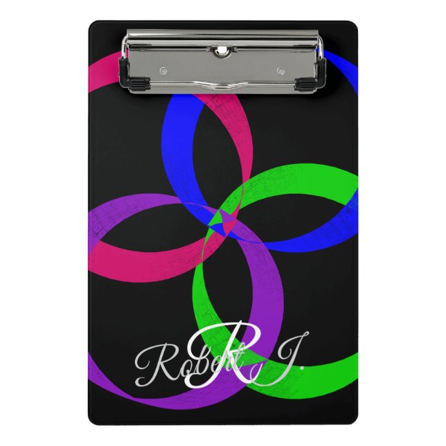 Prancheta Multi Color Interchange Geometric Mini Clipboard (Frente)