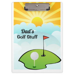 Prancheta para Personalizar os Pertences de Golfe