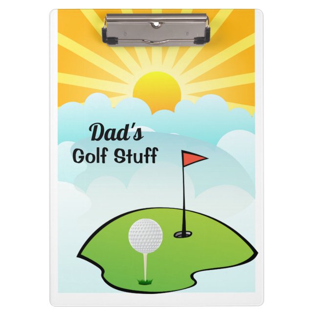 Prancheta para Personalizar os Pertences de Golfe  (Frente)