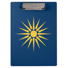 Prancheta Patriótica com a bandeira da Macedônia, 