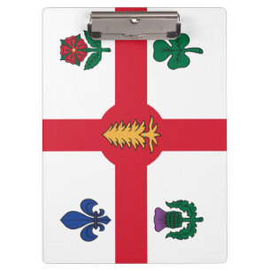 Prancheta Patriótica com a bandeira de Montreal, C