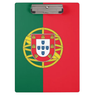 Prancheta patriótica com a bandeira de Portugal