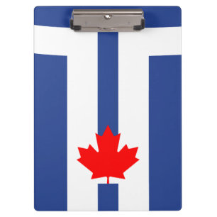 Prancheta Patriótica com a bandeira de Toronto, Ca