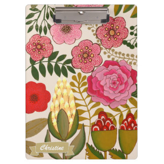 Prancheta Personalizada de Arte Floral Trópicos