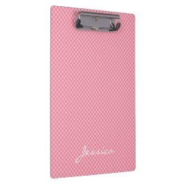 Prancheta Personalizada Geométrica Rosa Marrom Beg