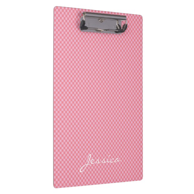 Prancheta Personalizada Geométrica Rosa Marrom Beg (Direita)