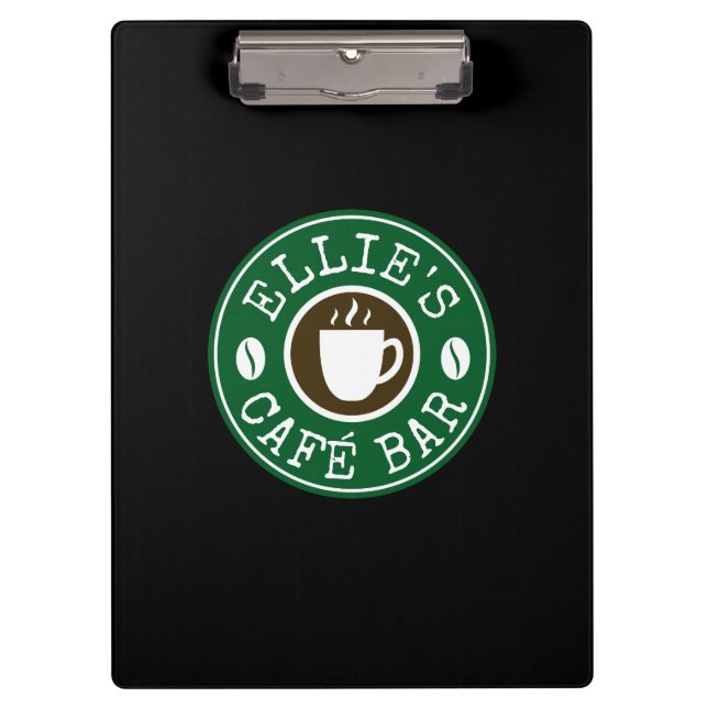 Prancheta personalizada para barista para cafeteri (Frente)
