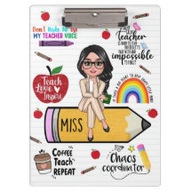 Prancheta Personalizada para Professores – Present