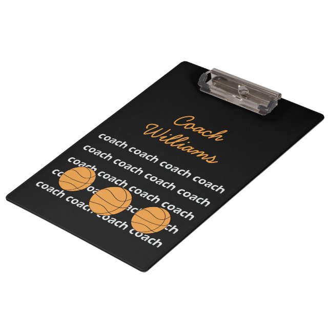 Prancheta personalizada treinador de beisebol (Inclinado)