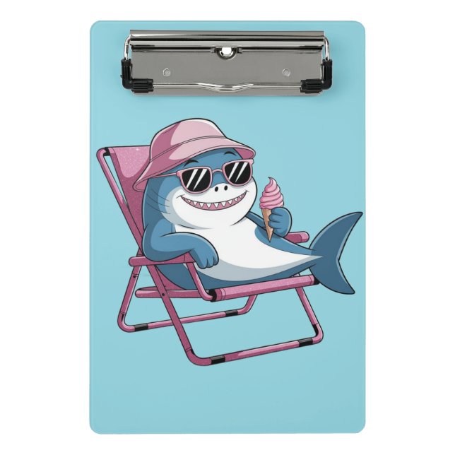Prancheta Pizza shark Mini Clipboard (Frente)