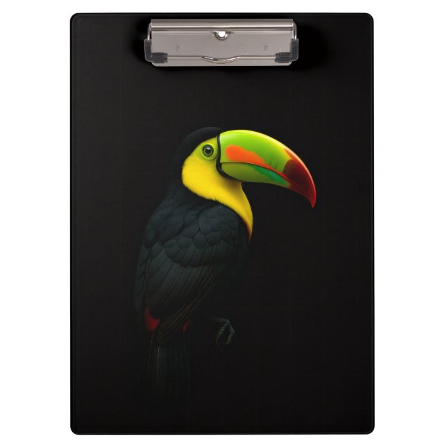 Prancheta Preta 4 Luxo, Tucano-de-bico-preto (Frente)