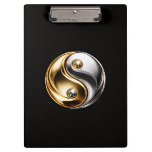 Prancheta Preta 4 Luxo, Yin Yang Harmonia