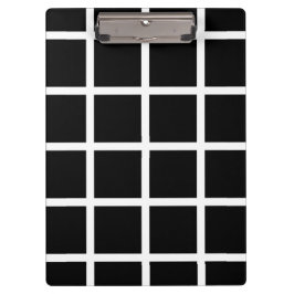 Prancheta preta & branca customizável do teste