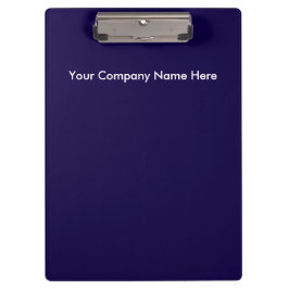 Prancheta Pro com logotipo branco azul marinho