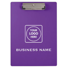 Prancheta Pro com Logotipo Empresarial Roxo
