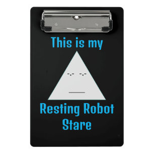 Prancheta Resting Robot Stare - Mini Área de Transferência