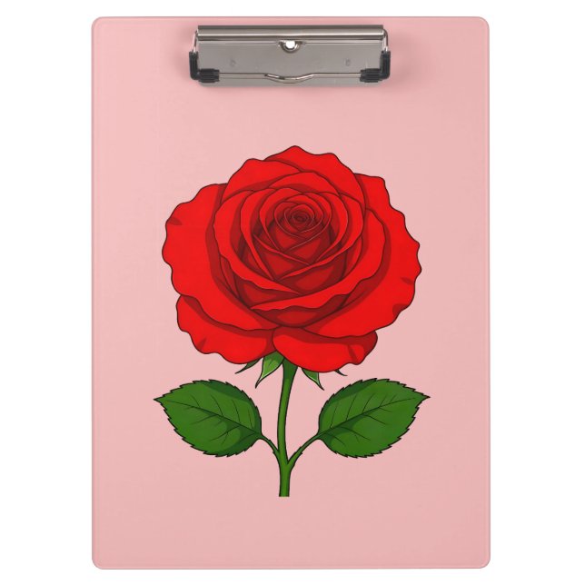 Prancheta Rosa Vermelha (Frente)