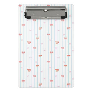 Prancheta Sweet Ribbon Stripe mini personalizada