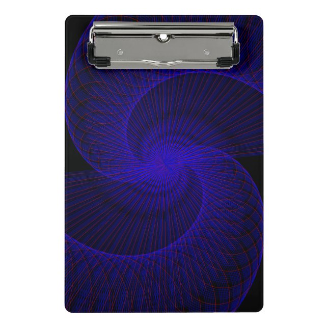 Prancheta Top Down Dual Funnel Geometric Mini Clipboard (Frente)
