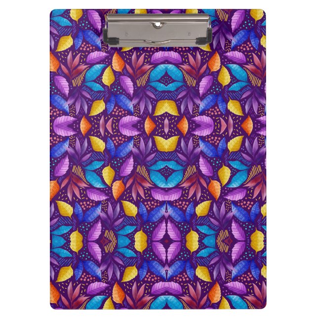 Prancheta vibrante com um padrão simétrico (Frente)