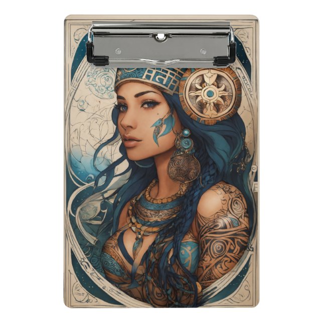 Prancheta Zodiac Princess Mini Clipboard - Na moda e Astrolo (Frente)