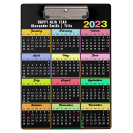 Pranchetas 2023-2026 Calendário Moderno - Coloração Minimalis