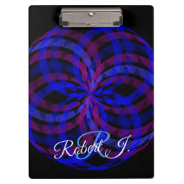 Pranchetas 3D Center Flower Petal Geometric Clipboard