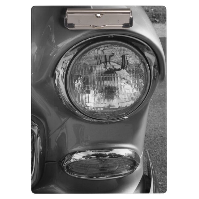 Pranchetas 55 Chevy Headlight Grayscale (Frente)