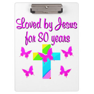 PRANCHETAS 80 CHRISTIAN BIRTHDAY CROSS DESIGN