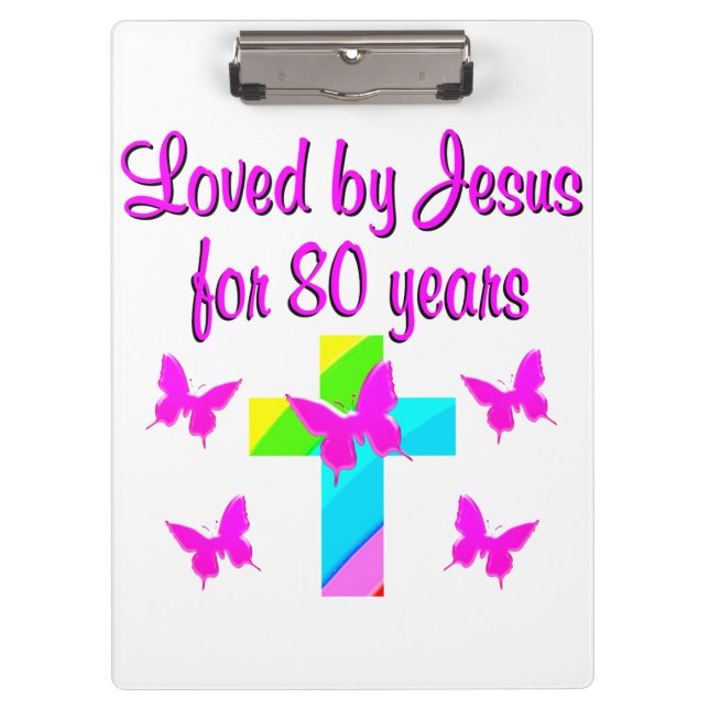 PRANCHETAS 80 CHRISTIAN BIRTHDAY CROSS DESIGN (Frente)