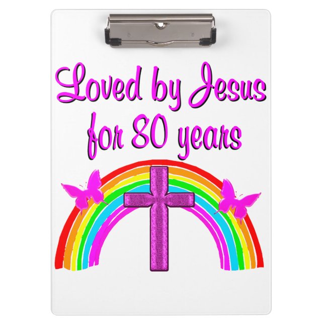 PRANCHETAS 80 CHRISTIAN BIRTHDAY RAINBOW DESIGN (Frente)