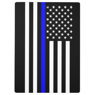 Pranchetas A bandeira americana fina simbólica de Blue Line