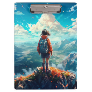 Pranchetas A Cúpula em Sua Alma Anime Hiker Girl