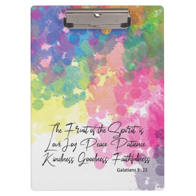 Pranchetas A Fruta do Espírito - Galatianos 5 (Frente)