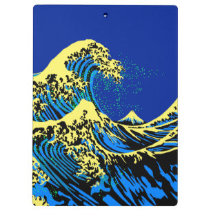 Pranchetas A grande onda de Hokusai no acento do estilo do