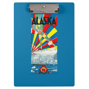 Pranchetas A linha poster de Alaska do navio a vapor