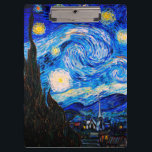 Pranchetas A Noite Estrelada de Vincent Van Gogh<br><div class="desc">Vincent Van Gogh Na Noite Estrelada. Esta é uma antiga obra-prima do pintor mestre holandês Vincent Van Gogh. Esta pintura de paisagem artística fina tem uma cor bela,  vibrante e saturada. Vincent Van Gogh era um pintor impressionista holandês. Esta imagem está no dominio público</div>