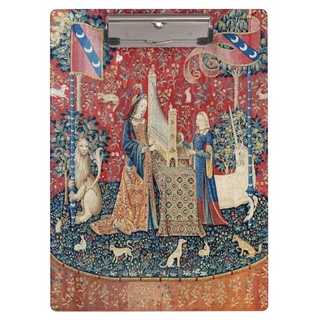 Pranchetas A Senhora e o Unicórnio, Audição (Frente)