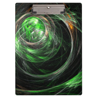 Pranchetas À volta da Abstrato de Arte Verde Mundial