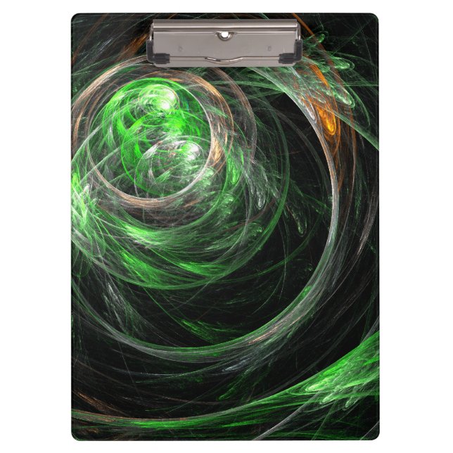 Pranchetas À volta da Abstrato de Arte Verde Mundial (Frente)